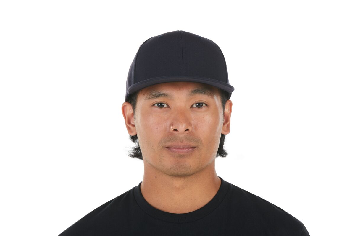 recycled-poly-classic-6-panel-hat-m2 WebPDP-HAT001215_Recycled_Poly_Classic_6Panel_Hat_Tidal_Blue_Studio_Harper_Studios_0723_Front__HAT001215OS.jpg