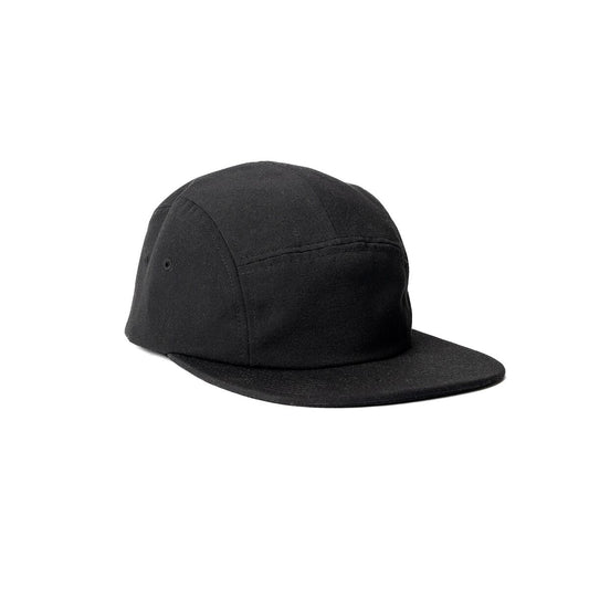recycled-poly-flat-brim-5-panel-hat-t0 Web_PDP-FlatBrim5PanelHat_Studio_Front_Black.jpg